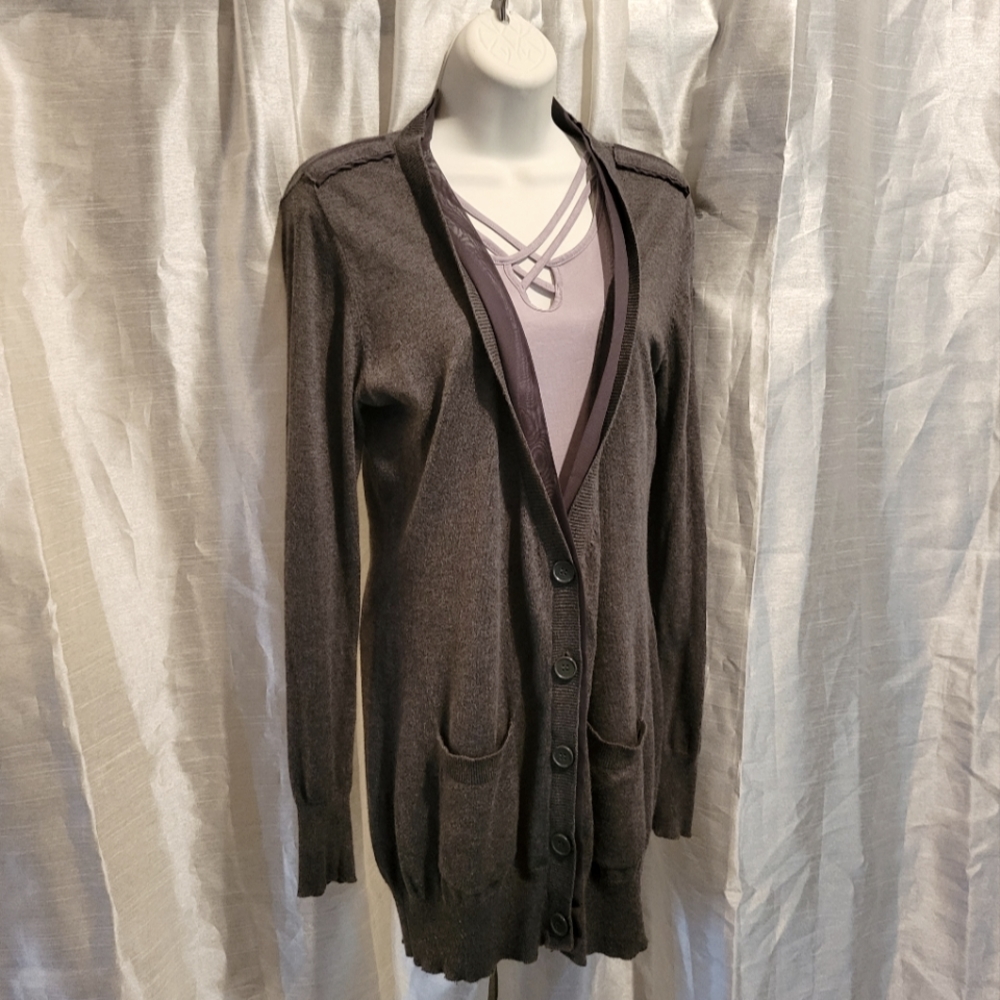 Chic Gray Cardigan NY&Co